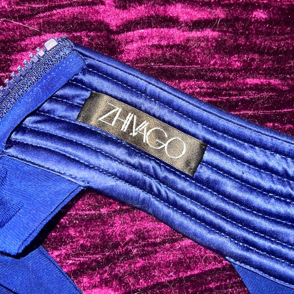 Zhivago Miracle Halter Midi Dress Navy New - Picture 6 of 9